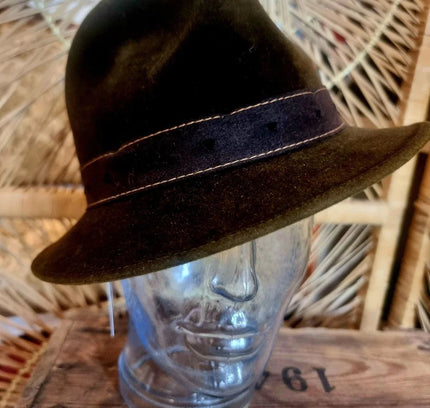 Vintage 60s Fedora Trilby Hat - Yatva