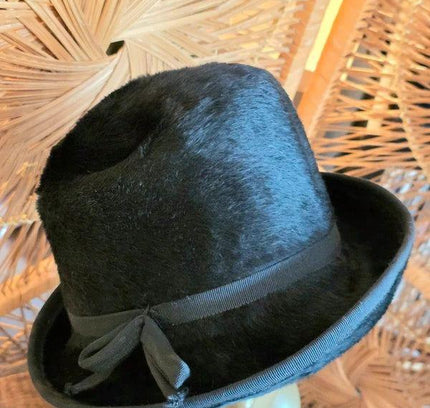 Vintage 60s Fisher Brimmed Fedora Hat - Yatva