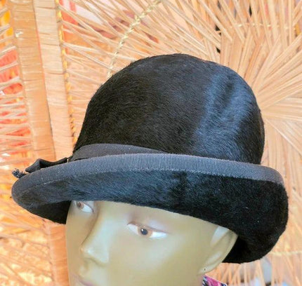 Vintage 60s Fisher Brimmed Fedora Hat - Yatva
