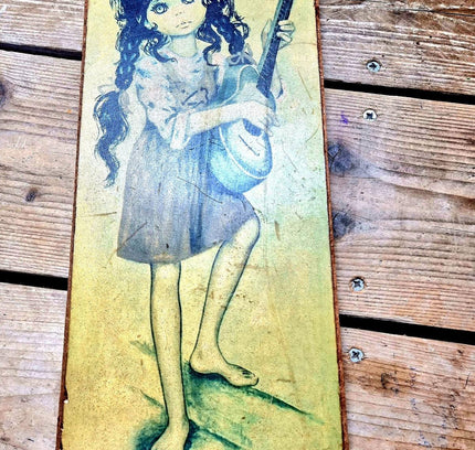 Vintage 60's Gypsy Girl Art Prints Signed by Jolylle - Yatva
