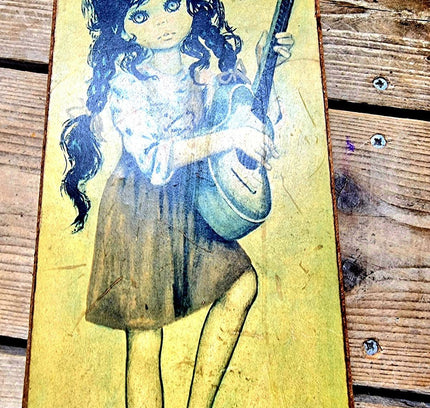 Vintage 60's Gypsy Girl Art Prints Signed by Jolylle - Yatva