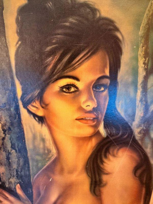 Vintage 60's J.H Lynch Framed Tina Print - Yatva