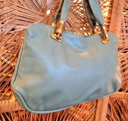 Vintage 60's Leather Hand Bag - Yatva