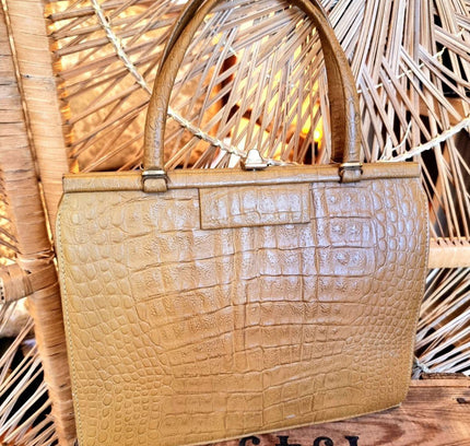 Vintage 60´s Leather Hand Bag - Yatva