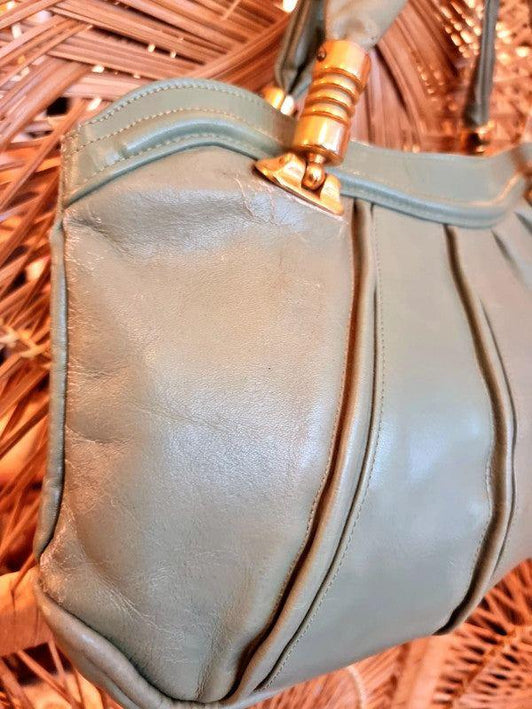 Vintage 60's Leather Hand Bag - Yatva