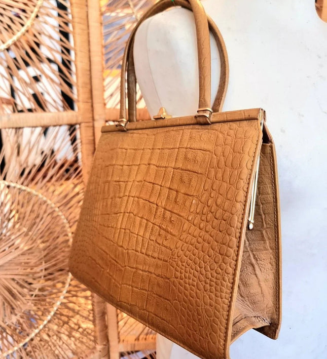 Vintage 60´s Leather Hand Bag - Yatva