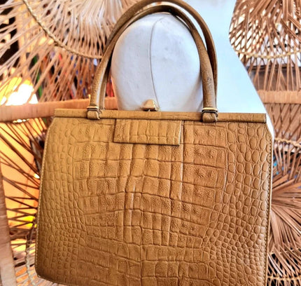 Vintage 60´s Leather Hand Bag - Yatva