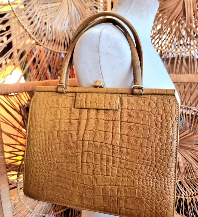 Vintage 60´s Leather Hand Bag - Yatva