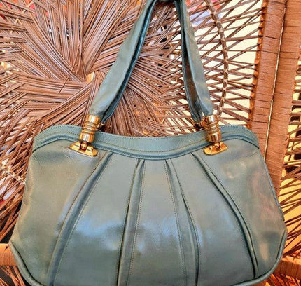 Vintage 60's Leather Hand Bag - Yatva
