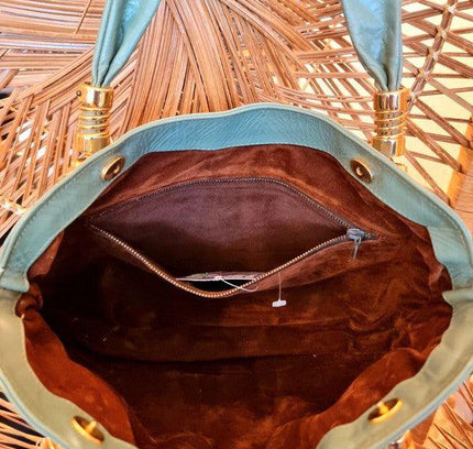 Vintage 60's Leather Hand Bag - Yatva