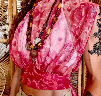 Vintage 60´s Overlay Wrap around Top - Yatva
