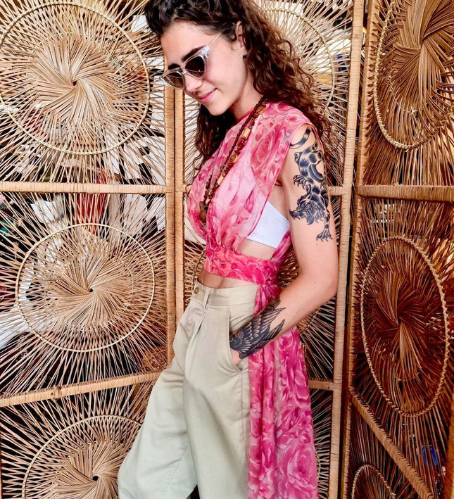 Vintage 60´s Overlay Wrap around Top - Yatva