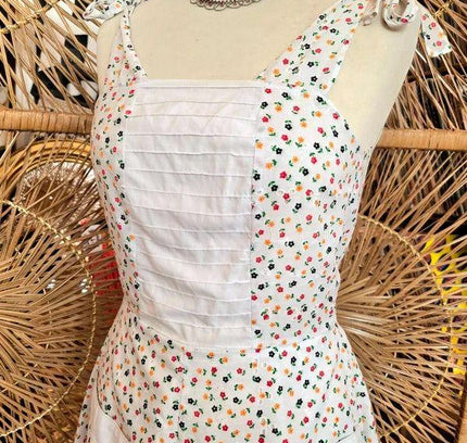 Vintage 60's Pinafore Apron Dress - Yatva