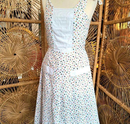 Vintage 60's Pinafore Apron Dress - Yatva
