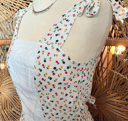 Vintage 60's Pinafore Apron Dress - Yatva