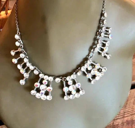 Vintage 60's Rhinestone Necklace - Yatva