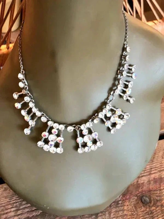 Vintage 60's Rhinestone Necklace - Yatva