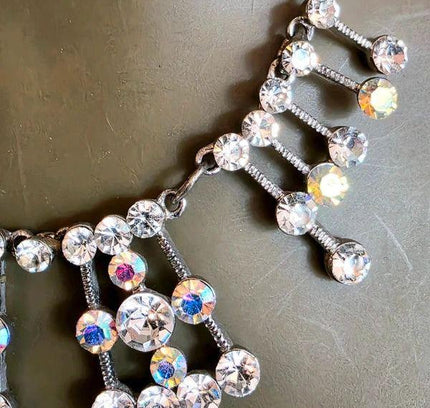 Vintage 60's Rhinestone Necklace - Yatva