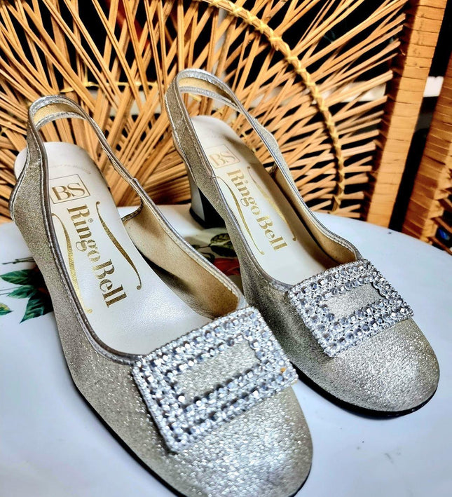Vintage 60's Ringo Bell Slingback Shoes - Yatva