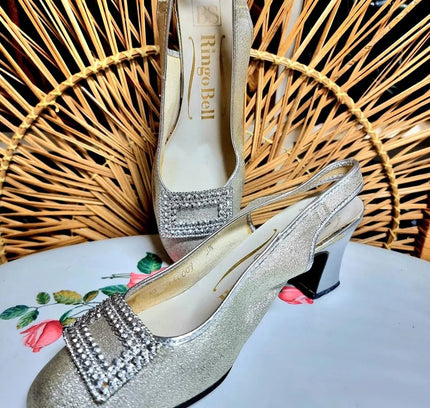 Vintage 60's Ringo Bell Slingback Shoes - Yatva
