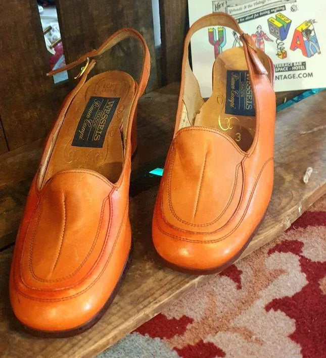 Vintage 60´s Slingback Shoes by Wessels Creazioni - Yatva