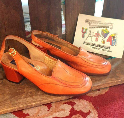 Vintage 60´s Slingback Shoes by Wessels Creazioni - Yatva