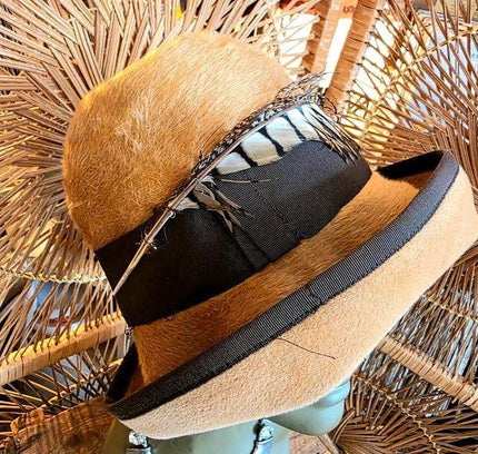 Vintage 60's Statement Cloche Hat - Yatva