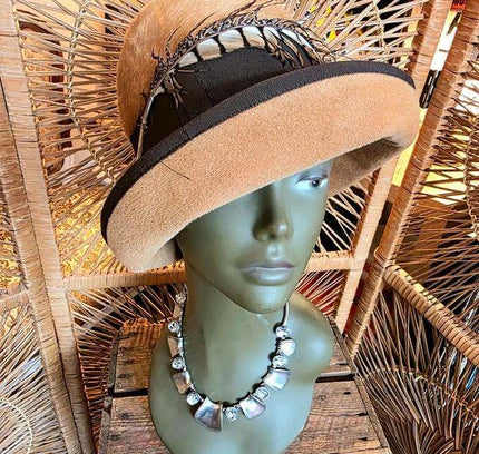 Vintage 60's Statement Cloche Hat - Yatva