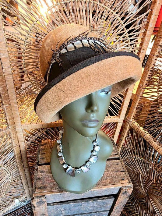 Vintage 60's Statement Cloche Hat - Yatva
