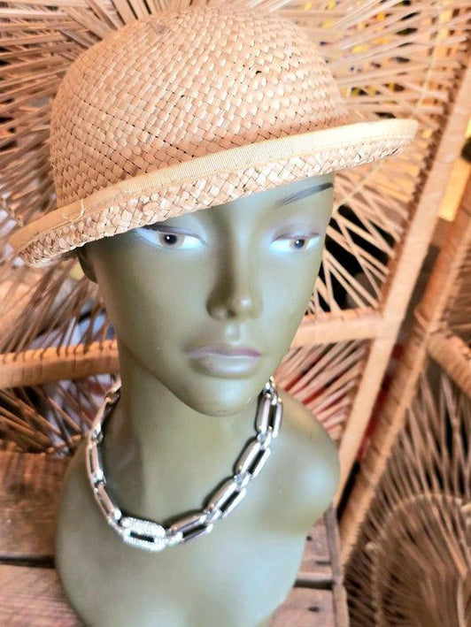Vintage 60s Straw Cloche Hat - Yatva