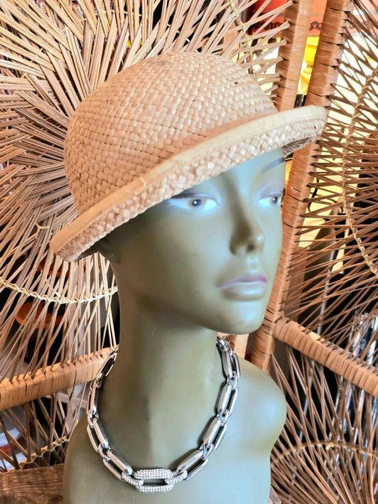 Vintage 60s Straw Cloche Hat - Yatva