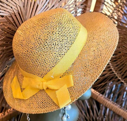 Vintage 60s Straw Sun Hat - Yatva