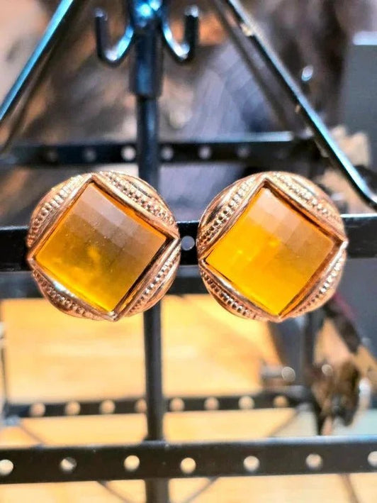 Vintage 60's/70's Clip - On Earrings - Yatva
