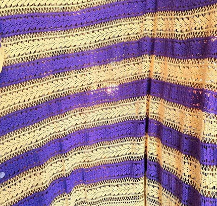 Vintage 60's/70's Crochet Blanket - Yatva