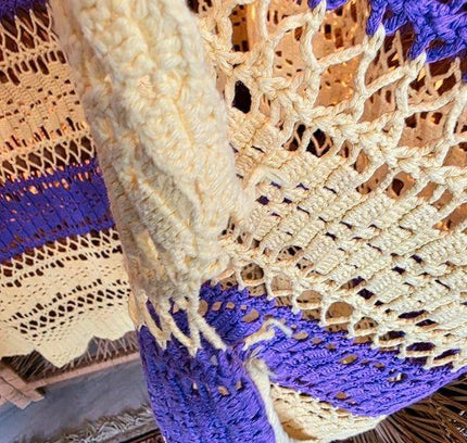Vintage 60's/70's Crochet Blanket - Yatva