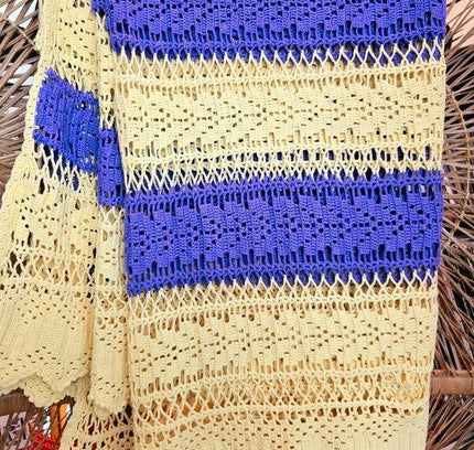 Vintage 60's/70's Crochet Blanket - Yatva