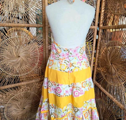Vintage 60's/70's Floral Dress - Yatva