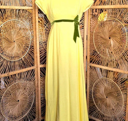 Vintage 60s/70s Priscilla Of Boston Empire Waist Dress - Yatva