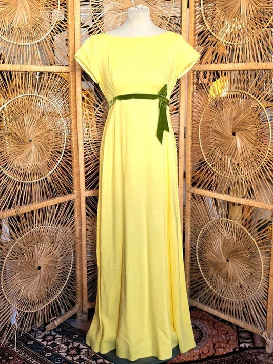 Vintage 60s/70s Priscilla Of Boston Empire Waist Dress - Yatva