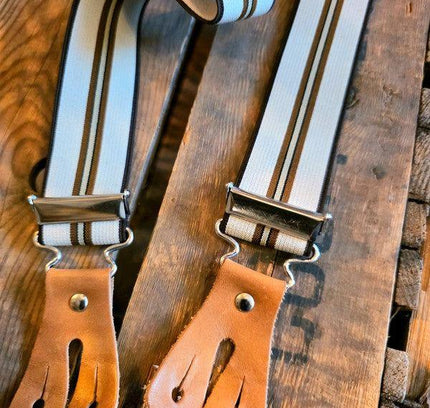 Vintage 60's/70's Striped Braces - Yatva