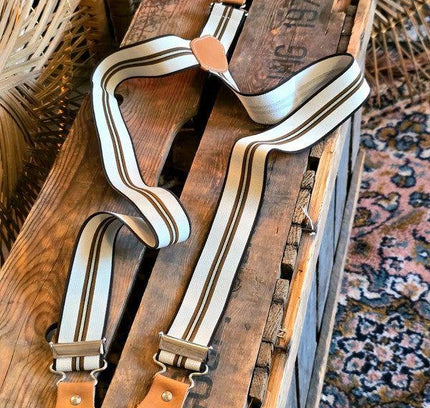 Vintage 60's/70's Striped Braces - Yatva
