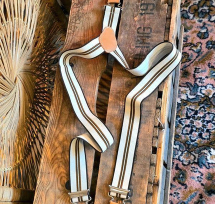 Vintage 60's/70's Striped Braces - Yatva