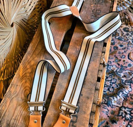 Vintage 60's/70's Striped Braces - Yatva