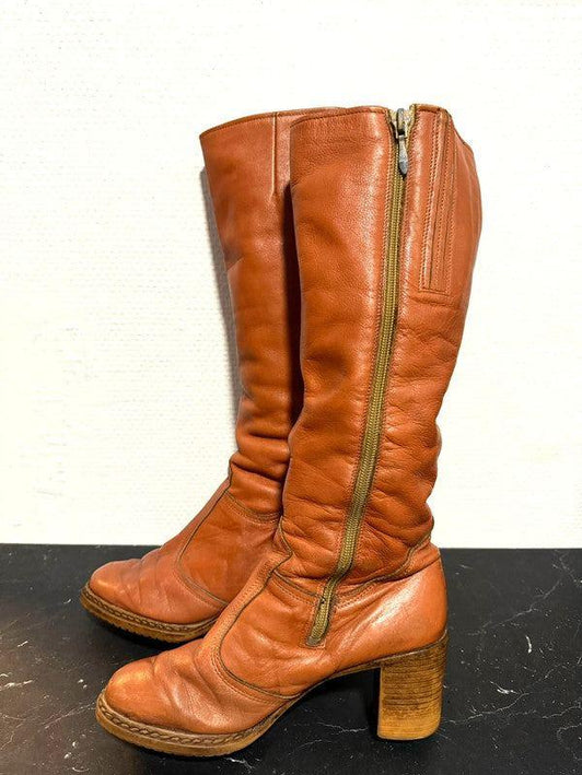 Vintage 70/80s leather boots - Yatva