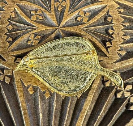 Vintage 709's Leaf Brooch - Yatva