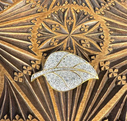 Vintage 709's Leaf Brooch - Yatva