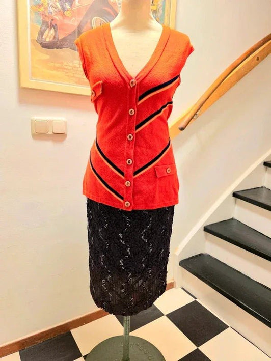 Vintage 70's 4 Castella Gillet / Waistcoat - Yatva