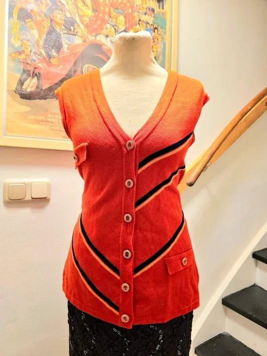 Vintage 70's 4 Castella Gillet / Waistcoat - Yatva