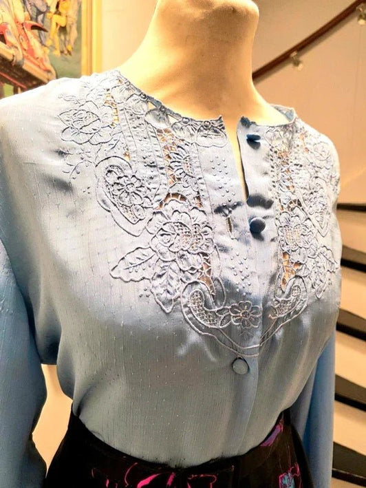 Vintage 70's / 80's Alberto Blouse Top - Yatva