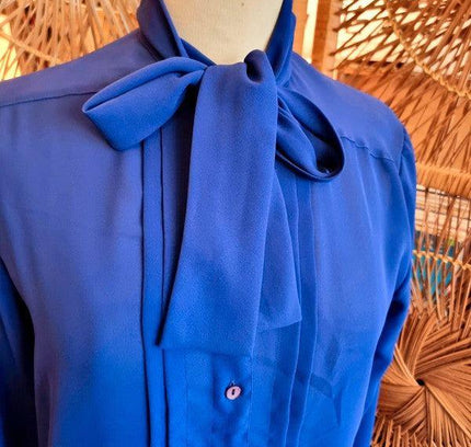 Vintage 70s / 80s Creations Hazan Paris Secretary Shirt - Yatva